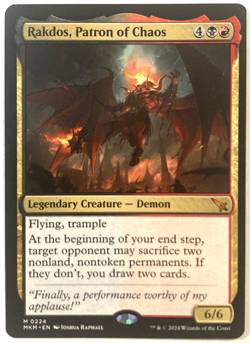 MTG Rakdos, Patron of Chaos Murders at Karlov Manor 0224 NM - Image 1
