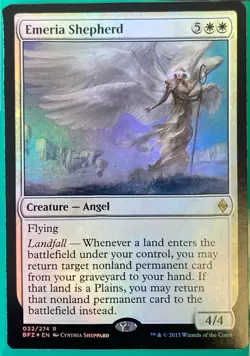 Magic the Gathering (MTG) Emeria Shepherd Battle for Zendikar Foil - Image 1