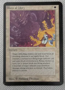 Blaze of Glory Alpha MtG Magic the Gathering Limited Edition - Image 1