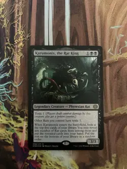 MTG-Karumonix, the Rat King- Rare Foil- Phyrexia: All Will Be One - Image 1