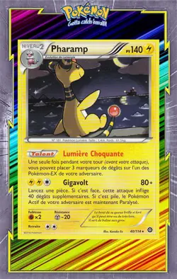🌈Pharamp -XY11:Offensive Vapeur-40/114-Carte Pokemon Neuve Francaise - Image 1