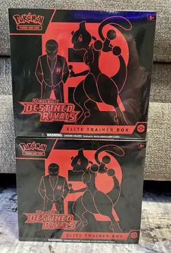 Pokemon Scarlet & Violet: Destined Rivals Elite Trainer Box ETB Lot of 2 Sealed - Image 1