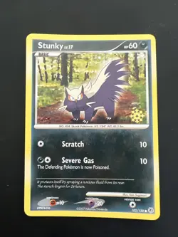 2007 POKEMON DIAMOND & PEARL POKEMON COUNTDOWN CALENDAR #102 STUNKY - NM - Image 1