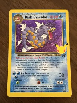 Pokemon Dark Gyarados 8/82 Celebrations: Classic Collection Holo - Image 1