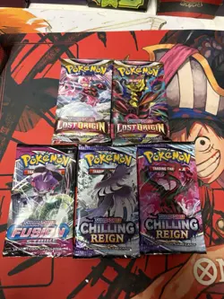 Pokemon TCG Sword And Shield Mix Lot 5 Packs New Sealed - Image 1