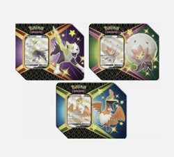 Pokemon TCG Shining Fates Eldegoss Boltund & Cramorant Tins SEALED SET OF 3 - Image 1