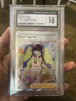 Pokemon TCG Elesa’s Sparkle Full Art Holo 147/159 Crown Zenith GEM MINT CGC 10 - Image 3