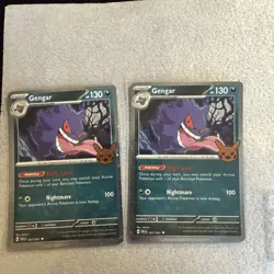 2x Pokemon Gengar TCG Halloween Trick or Trade 2024 057/091 Cosmos - Image 1
