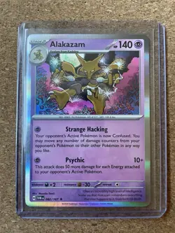 Pokemon TCG Alakazam Scarlet Violet-Twilight Masquerade 082/167 Holo Rare - Image 1