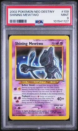 2002 POKEMON NEO DESTINY #109 SHINING MEWTWO PSA 9 - Image 1