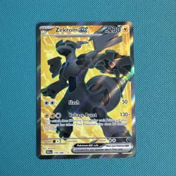 Pokemon TCG Zekrom ex 158/086 Full Art Holo Rare - S&V Black Bolt Set - NM - Image 1