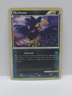 Pokemon MURKROW 58/90 Reverse Holo (2010 Undaunted) LP/Light Play - Image 1