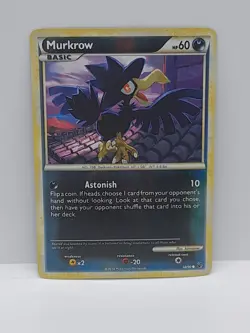 Pokemon MURKROW 58/90 Reverse Holo (2010 Undaunted) LP/Light Play - Image 2
