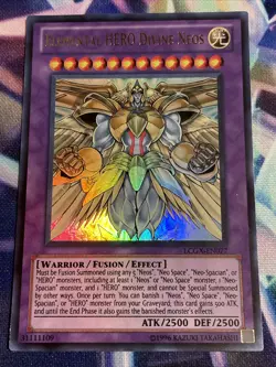 Yu-Gi-Oh! TCG Elemental HERO Divine Neos LCGX-EN077 Ultra Rare NM/M Unlimited - Image 1