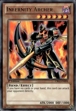 Infernity Archer - Rare 1st Edition CBLZ-EN094 - LP - YuGiOh - Image 1