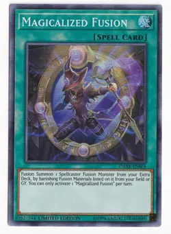 Yugioh Magicalized Fusion DANE-ENSE4 Super Rare Limited Edition - Image 1