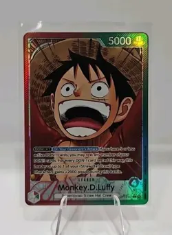 OP13-001 Monkey.D.Luffy Alt Art Leader One Piece TCG English Card Holo English - Image 1