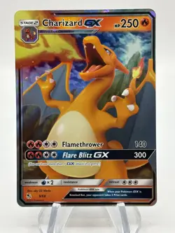 Pokemon TCG Charizard GX Hidden Fates Holo Ultra Rare Card 9/68 - Image 1