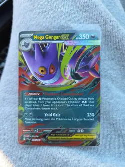 Mega Gengar Ex 056/094 Phantasmal Flames Double Rare Pokemon Card - Image 1