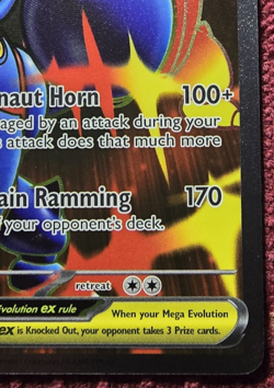 Pokemon Mega Heracross EX 108/094 Phantasmal Flames SR Full Art English Card TCG - Image 4