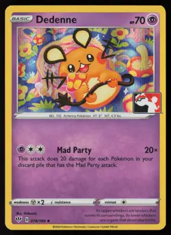 Pokemon Dedenne 078/189 Prize Pack Series Cards Holo Pack Fresh - NM - Image 1