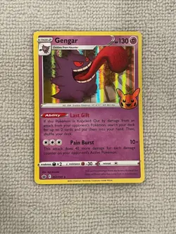 Pokemon Gengar TCG Stamped Card Halloween Trick or Trade, Holo Rare, 057/198 - Image 1