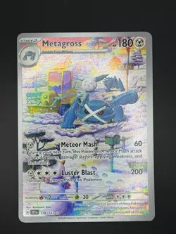 Metagross 178/162 Temporal Forces Illustration Rare Pokemon Card - Image 1
