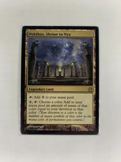 Nykthos Shrine to NYX Rare Land Card MTG Magic The Gathering - Image 1