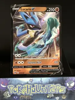 Pokemon Card Lucario V 078/189 Astral Radiance Half Art Holo Rare Near Mint - Image 1