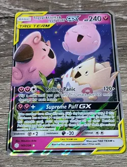 Togepi & Cleffa & Igglybuff GX 143/236 - Pokemon Unified Minds Sun Moon Card - Image 1