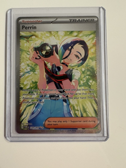 Pokemon TCG Perrin Card 220/167 Twilight Masquerade Special Illustration Rare - Image 1