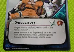 Successors PR011-Naruto Trading Card-Diamond Foil Promo Card-Moderately Played - Image 3