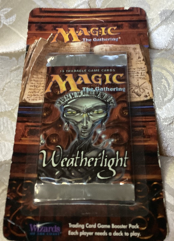 1997 Magic the Gathering Weatherlight Booster RARE BLISTER Pack -15 Count NEW - Image 3