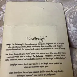 1997 Magic the Gathering Weatherlight Booster RARE BLISTER Pack -15 Count NEW - Image 5