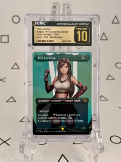Tifa Lockhart - Borderless Foil - CGC 10 Pristine - Magic MTG Final Fantasy - Image 1