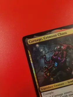 *Foil* Carnage, Crimson Chaos Play Promo. LP or better. MtG. Magic. Spider-Man. - Image 2