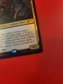 *Foil* Carnage, Crimson Chaos Play Promo. LP or better. MtG. Magic. Spider-Man. - Image 4