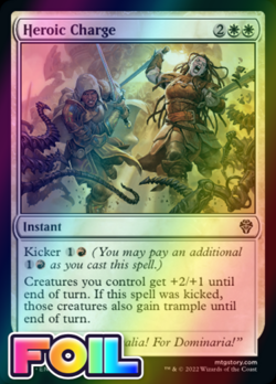 x1 Heroic Charge DMU MTG 20/281 FOIL COMMON M/NM 1x - Image 1