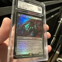 MTG Vincent Valentine (Foil) Final Fantasy 125 FFVII CGC 10 Gem Mint Pop 2 🔥 - Image 1