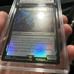 MTG Vincent Valentine (Foil) Final Fantasy 125 FFVII CGC 10 Gem Mint Pop 2 🔥 - Image 4