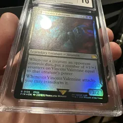 MTG Vincent Valentine (Foil) Final Fantasy 125 FFVII CGC 10 Gem Mint Pop 2 🔥 - Image 5