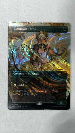 Llanowar Elves HALO FOIL # 39 MTG SLD Secret Lair Countdown Kit 2025 NM - Image 1
