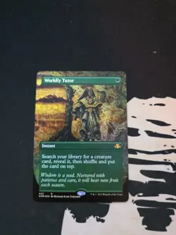 Worldly Tutor (Borderless) Dominaria Remastered Foil - Image 1
