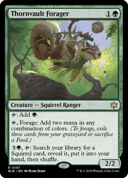 Thornvault Forager 197 -Foil- MTG NM Bloomburrow - Image 1