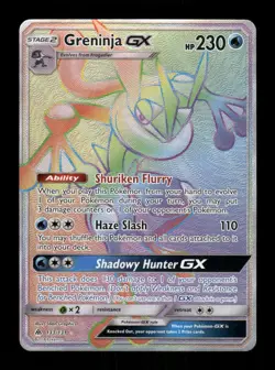 Pokemon Greninja GX (Secret) Secret Rare SM - Forbidden Light 133/131 NM - Image 1