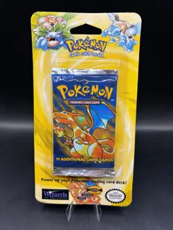 Pokemon 1999 WOTC Base Set Booster Blister Pack Charizard FACTORY SEALED - Image 1