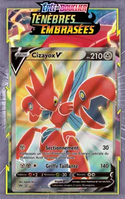 Cizayox V - EB03:Tenebres Embrasees - 183/189 - Carte Pokemon Neuve Francaise - Image 1
