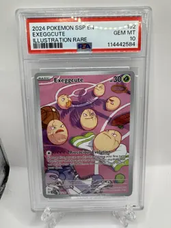 2024 POKEMON SSP EN-SURGING SPARKS ILLUSTRATION RARE #192 EXEGGCUTE PSA 10 - Image 1