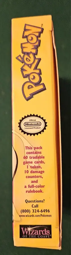 1999Pokemon Base Set ZAP Theme Deck Box, 1 Pokemon Coin, 10 Damage Counters Mint - Image 4