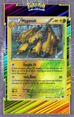 🌈Mygavolt Reverse -XY11:Offensive Vapeur-42/114-Carte Pokemon Neuve Francaise - Image 1